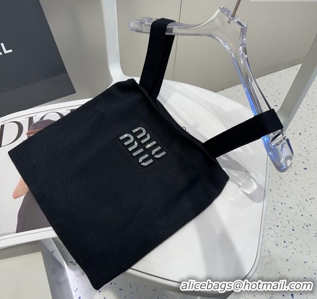 Best Grade Miu Miu Knit Vest 0314 Black 2025