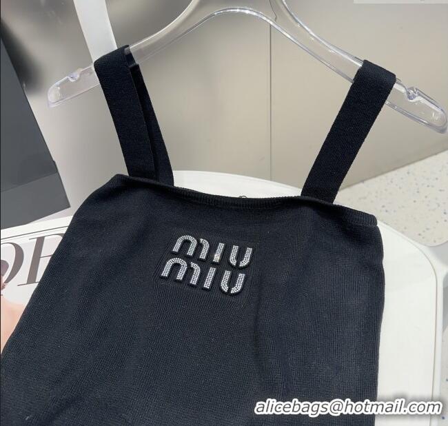 Best Grade Miu Miu Knit Vest 0314 Black 2025