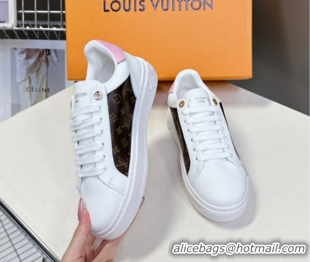 Hot Style Louis Vuitton Time Out Sneakers in Cherry Bloom Print 2025 LV042203