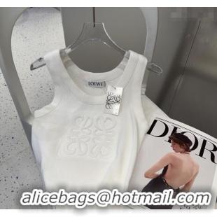 Cheap Price Loewe Maxi Letters Vest 0314 White 2025