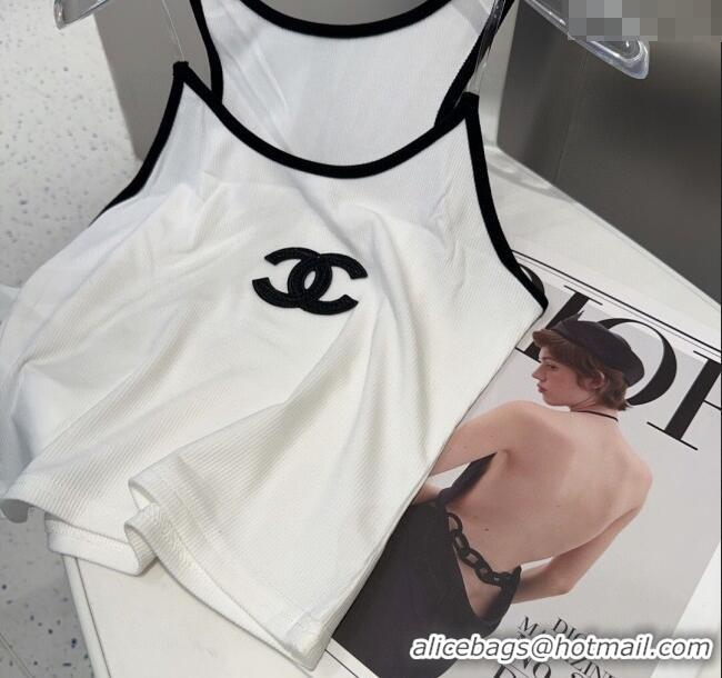 Good Product Chanel Clear Strap Vest 0314 White 2025