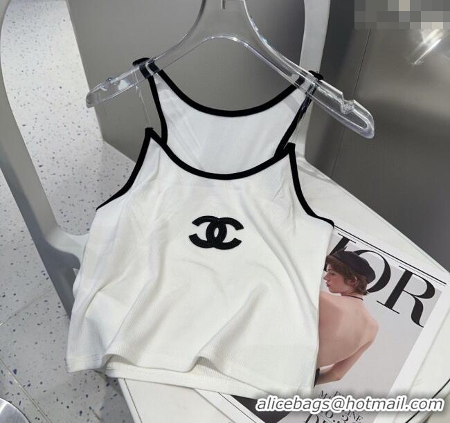 Good Product Chanel Clear Strap Vest 0314 White 2025