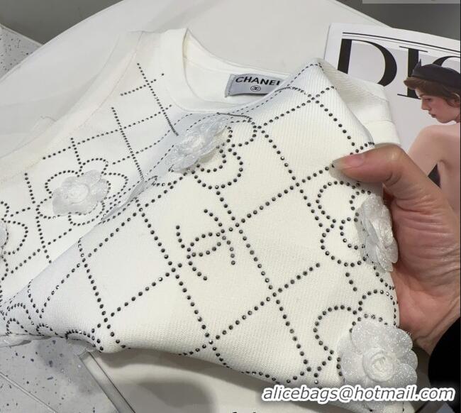 Good Product Chanel Camellia Vest 0314 White 2025