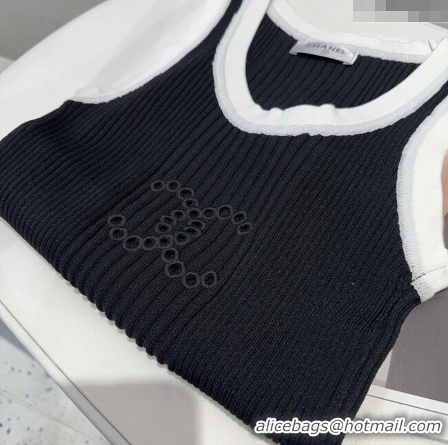 Promotional Chanel CC Logo Vest 0314 Black 2025