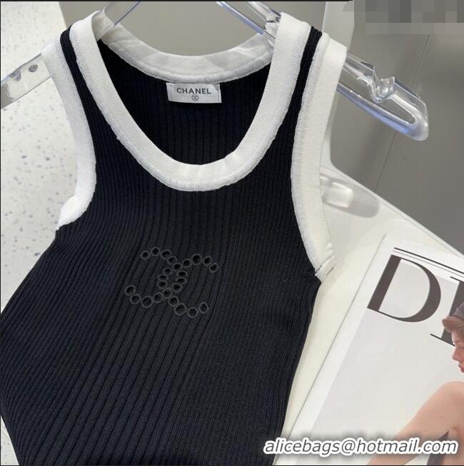 Promotional Chanel CC Logo Vest 0314 Black 2025