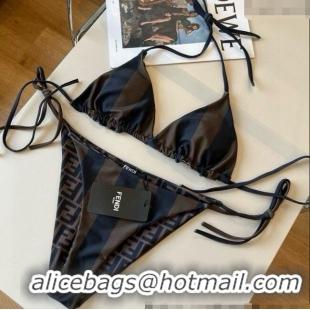 ​Buy Fashionable Fendi Reversible Two-Pieces Swimwear 0513 Brown 2025