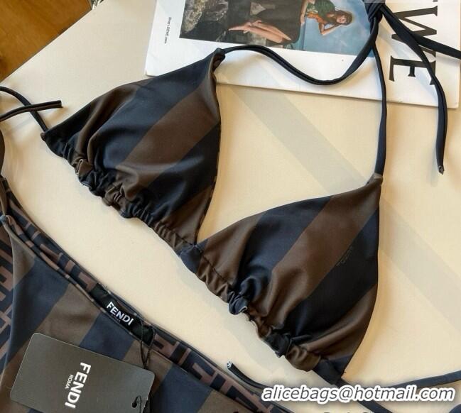 ​Buy Fashionable Fendi Reversible Two-Pieces Swimwear 0513 Brown 2025