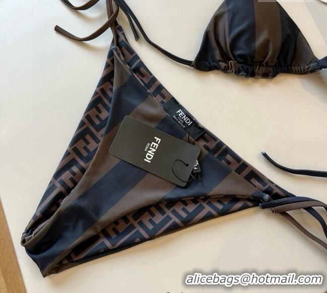 ​Buy Fashionable Fendi Reversible Two-Pieces Swimwear 0513 Brown 2025