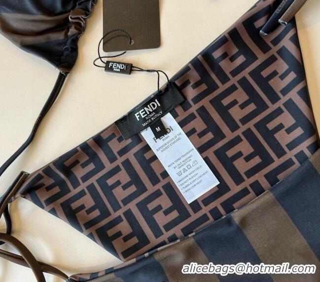 ​Buy Fashionable Fendi Reversible Two-Pieces Swimwear 0513 Brown 2025