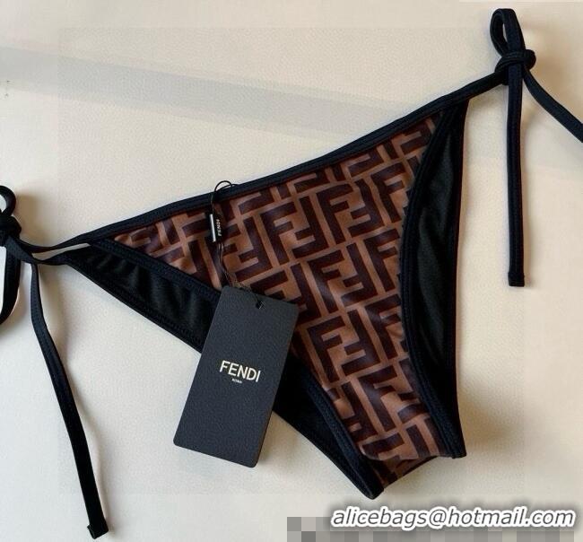 ​Famous Brand Fendi FF Two-Pieces Swimwear 0513 Brown 2025