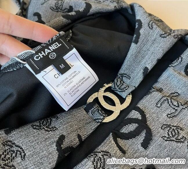 Best Luxury Chanel CC One-Piece Swimwear 0513 Grey 2025