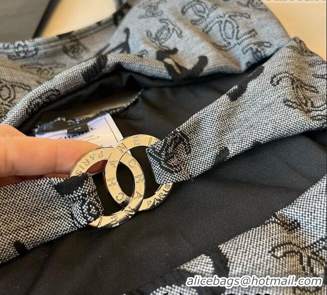 Best Luxury Chanel CC One-Piece Swimwear 0513 Grey 2025