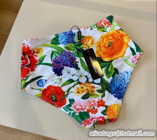 ​Unique Grade Dolce & Gabbana Flower One-Piece Swimwear 0513 White 2025