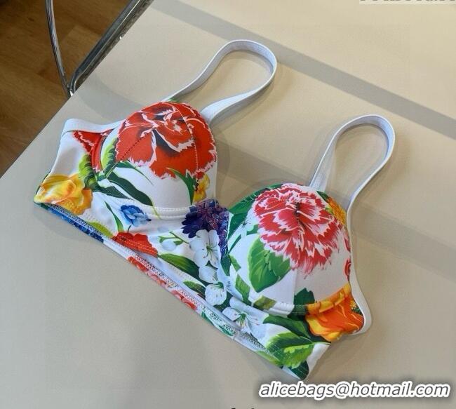 ​Unique Grade Dolce & Gabbana Flower One-Piece Swimwear 0513 White 2025