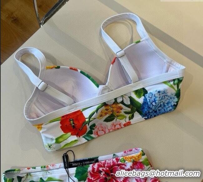 ​Unique Grade Dolce & Gabbana Flower One-Piece Swimwear 0513 White 2025