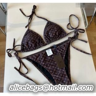 ​Best Quality Louis Vuitton Two-Pieces Swimwear 0513 Brown 2025