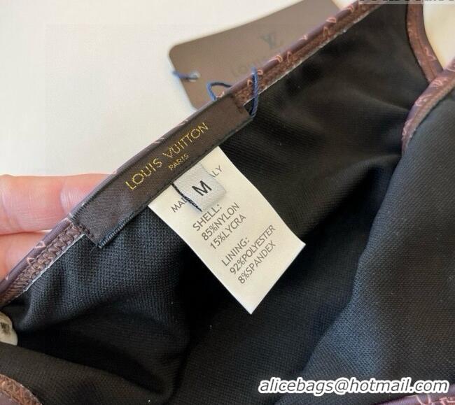 ​Best Quality Louis Vuitton Two-Pieces Swimwear 0513 Brown 2025