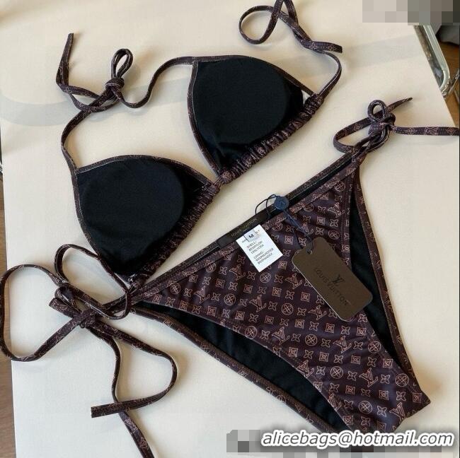 ​Best Quality Louis Vuitton Two-Pieces Swimwear 0513 Brown 2025