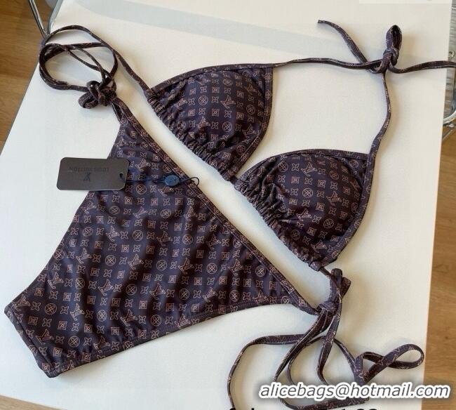 ​Best Quality Louis Vuitton Two-Pieces Swimwear 0513 Brown 2025