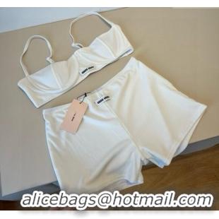 Grade Quality Miu Miu Knit Two-Pieces Swimwear 0513 White 2025