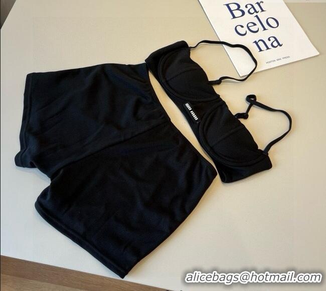​Good Looking Miu Miu Knit Two-Pieces Swimwear 0513 Black 2025