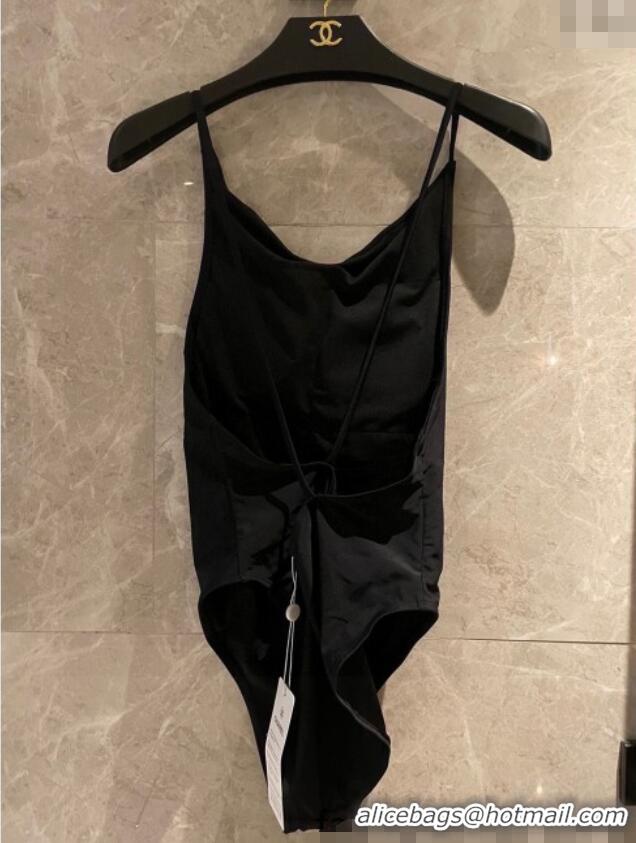 Promotional Chanel Strass One-Piece Swimwear 0513 Black 2025