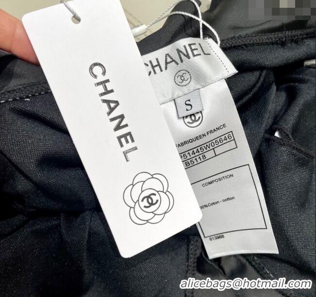 ​Unique Grade Chanel Flouncing One-Piece Swimwear 0513 Black 2025