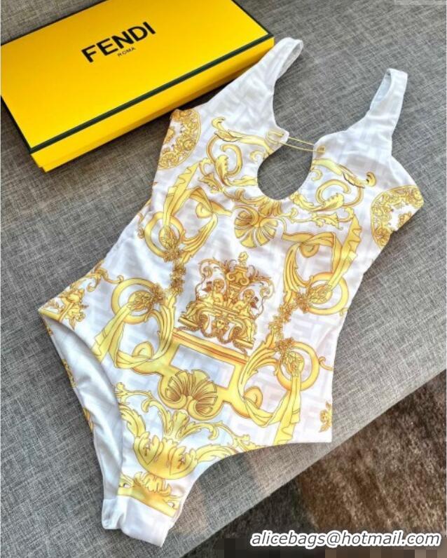 Inexpensive Versace x Fendi One-Piece Swimwear 0513 White 2025