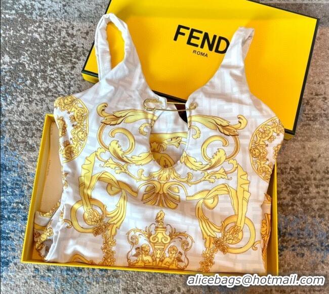 Inexpensive Versace x Fendi One-Piece Swimwear 0513 White 2025