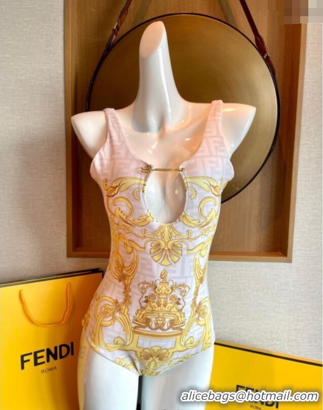Inexpensive Versace x Fendi One-Piece Swimwear 0513 White 2025