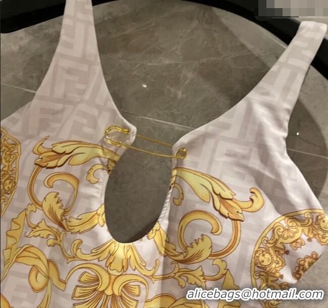 Inexpensive Versace x Fendi One-Piece Swimwear 0513 White 2025