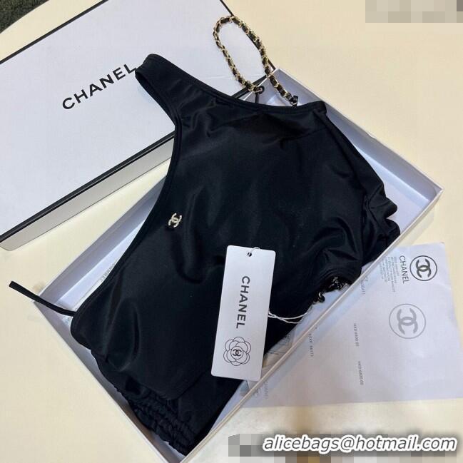 ​Market Sells Chanel One-Piece Swimwear with Chain 0513 Black 2025