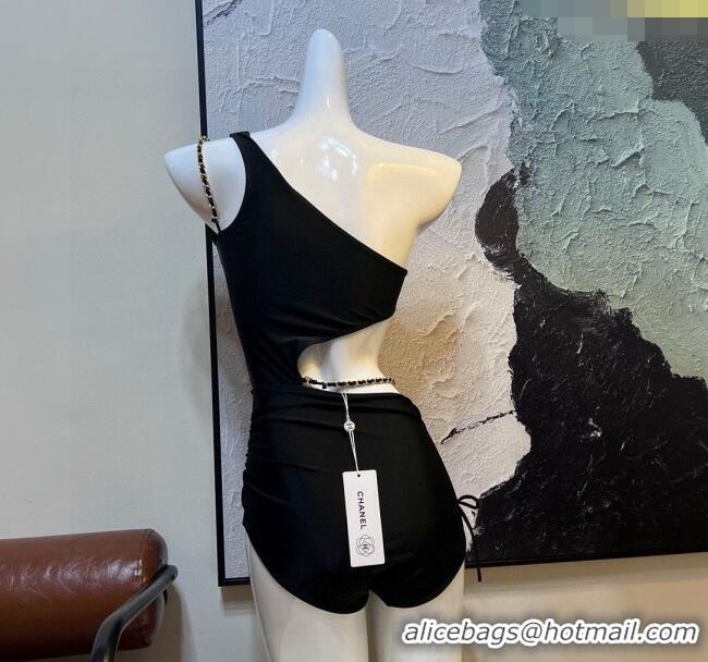 ​Market Sells Chanel One-Piece Swimwear with Chain 0513 Black 2025