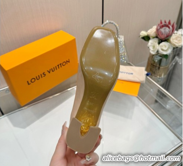 Lowest Price Louis Vuitton Swing Pumps 5.5cm in Patent Leather Nude Pink 2025 1AGTY9