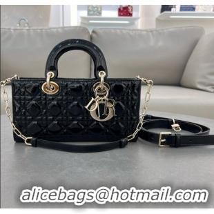 Buy New Cheap Dior Lady D-Joy Medium Bag in Patent Leather M0540 Black 2025