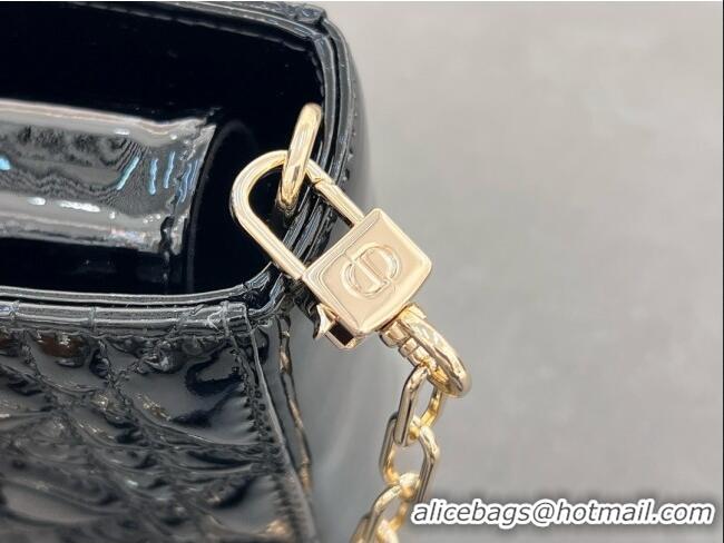 Buy New Cheap Dior Lady D-Joy Medium Bag in Patent Leather M0540 Black 2025