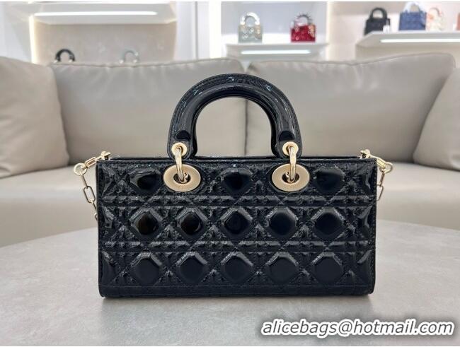 Buy New Cheap Dior Lady D-Joy Medium Bag in Patent Leather M0540 Black 2025