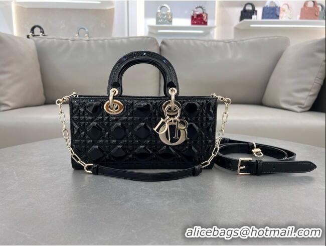 Buy New Cheap Dior Lady D-Joy Medium Bag in Patent Leather M0540 Black 2025