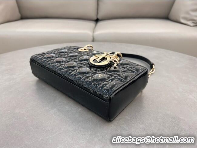Buy New Cheap Dior Lady D-Joy Medium Bag in Patent Leather M0540 Black 2025