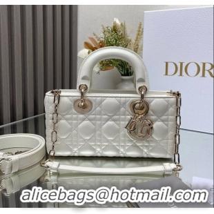 Original Cheap Dior Lady D-Joy Small Bag in Patent Leather M0541 White 2025