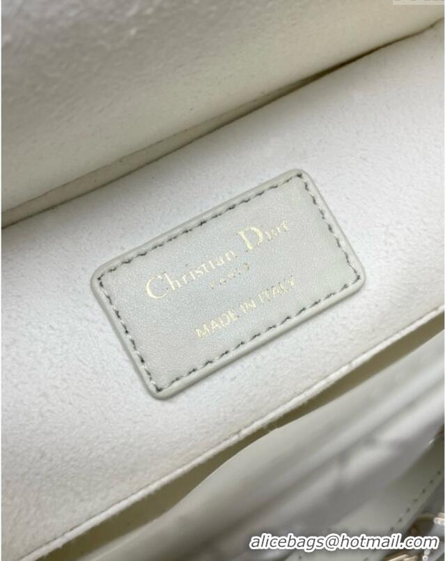 Original Cheap Dior Lady D-Joy Small Bag in Patent Leather M0541 White 2025