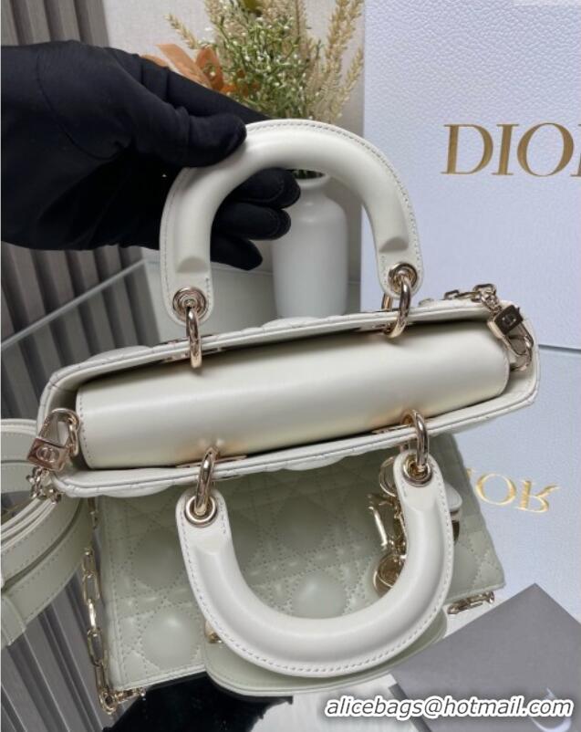 Original Cheap Dior Lady D-Joy Small Bag in Patent Leather M0541 White 2025