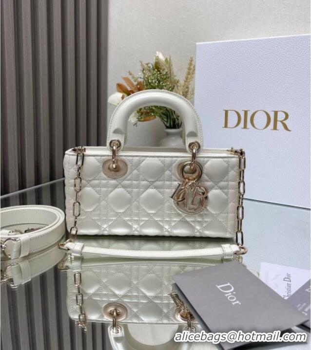 Original Cheap Dior Lady D-Joy Small Bag in Patent Leather M0541 White 2025