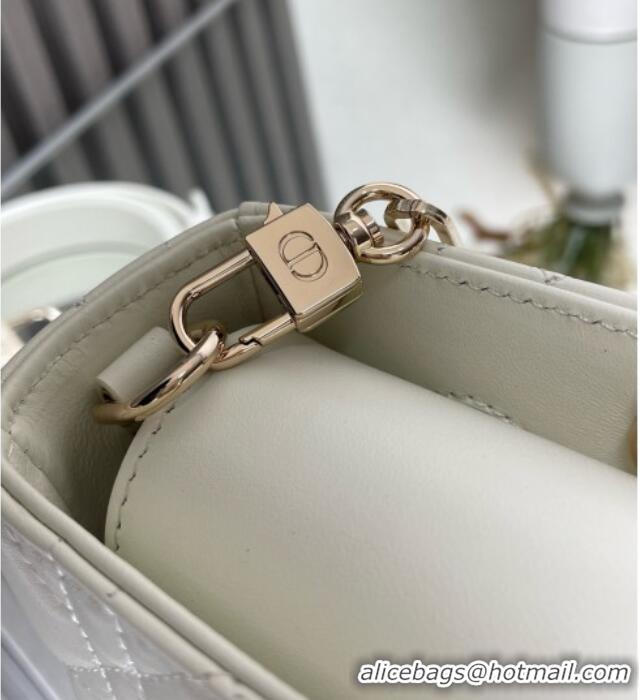 Classic Specials Dior Lady D-Joy Medium Bag in Patent Leather M0540 White 2025