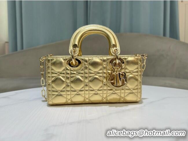 Low Cost Dior Lady D-Joy Small Bag in Cannage Lambskin M0541 Gold 2025