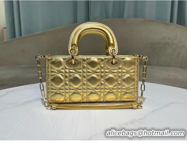 Low Cost Dior Lady D-Joy Small Bag in Cannage Lambskin M0541 Gold 2025