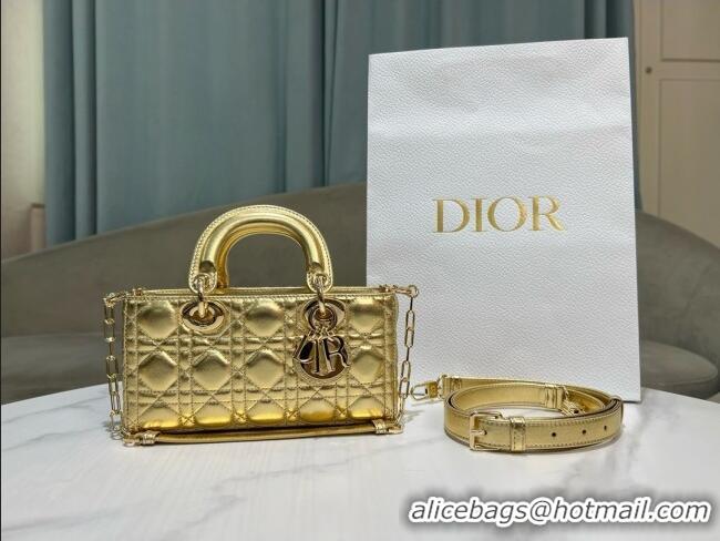 Low Cost Dior Lady D-Joy Small Bag in Cannage Lambskin M0541 Gold 2025