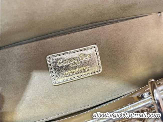 Top Design Dior Lady D-Joy Medium Bag in Cannage Lambskin M0540 Gold 2025