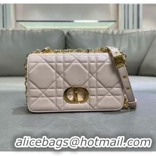 Spot Bulk Dior Small Soft Dior Caro Bag in Macrocannage Lambskin M9252 Powder Pink 2025