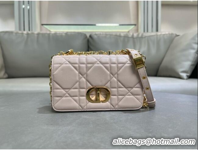 Spot Bulk Dior Small Soft Dior Caro Bag in Macrocannage Lambskin M9252 Powder Pink 2025